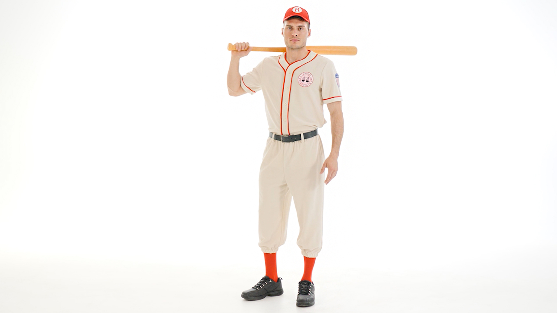 Step into the role played by Tom Hanks in A League of Their Own with this officially licensed Coach Jimmy costume! This is an exclusive costume.